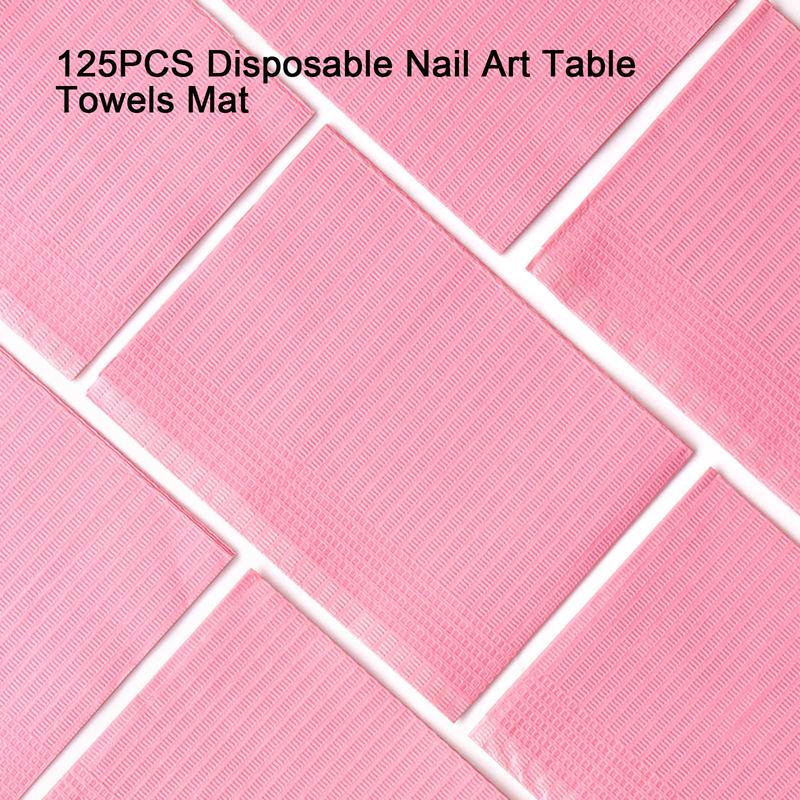 50 125 PCS Disposable Nail Art Table Towels Mat 13