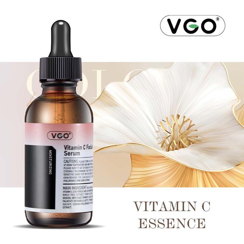 VGO Vitamin C Facial Serum Essence,30ml  Skincare Cleanser-B3 Skin care cream Cleanser Daily Gentle Facial Wash Cleansing Comfort Acne Radiance Hydrate Skin Repair Moisturize Moisture Moisturizer Hydrating Moisturizing