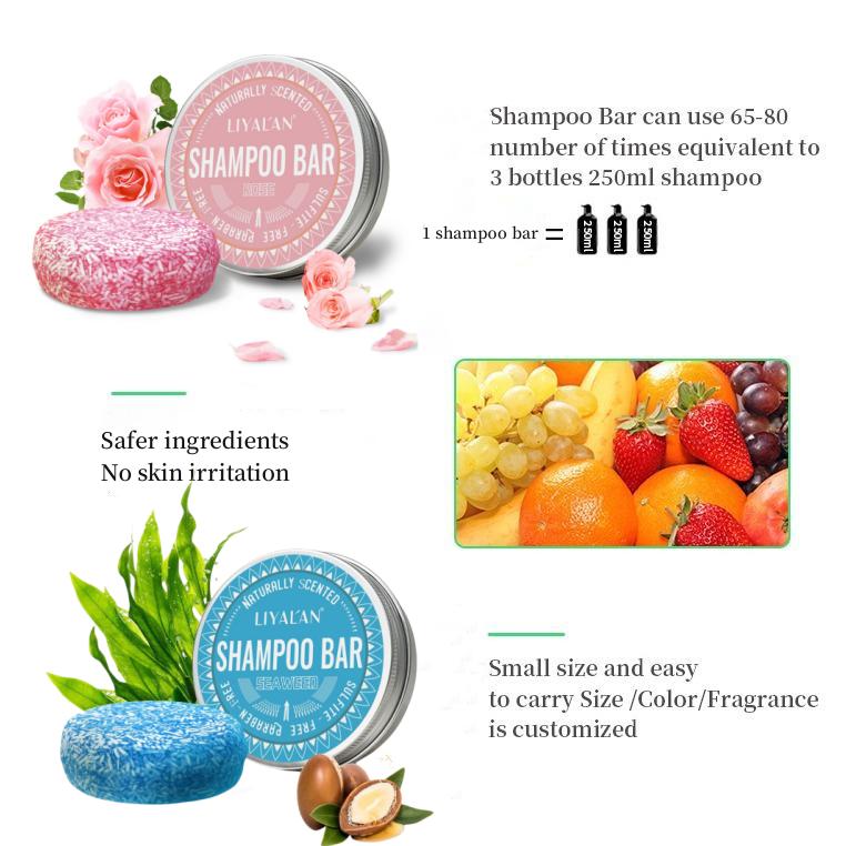 Shampoo bar for scalp cleansing, milk rose hair shampoo Conditioner Haircare Calcium Charcoal Green Tea Jasmine