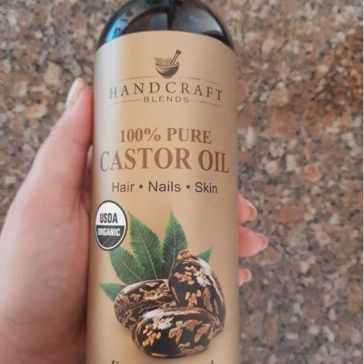 Handcraft Blends Organic Castor Oil - 16 Fl Oz - 100% Pure and Natural - Premium Grade Oil for Hair Growth, Eyelashes and Eyebrows - Carrier Oil - Hair and Body Oil - Expeller-Pressed and Hexane-Free