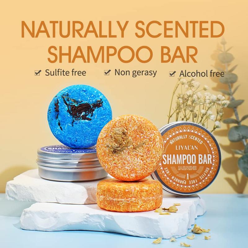 Shampoo bar for scalp cleansing, milk rose hair shampoo Conditioner Haircare Calcium Charcoal Green Tea Jasmine