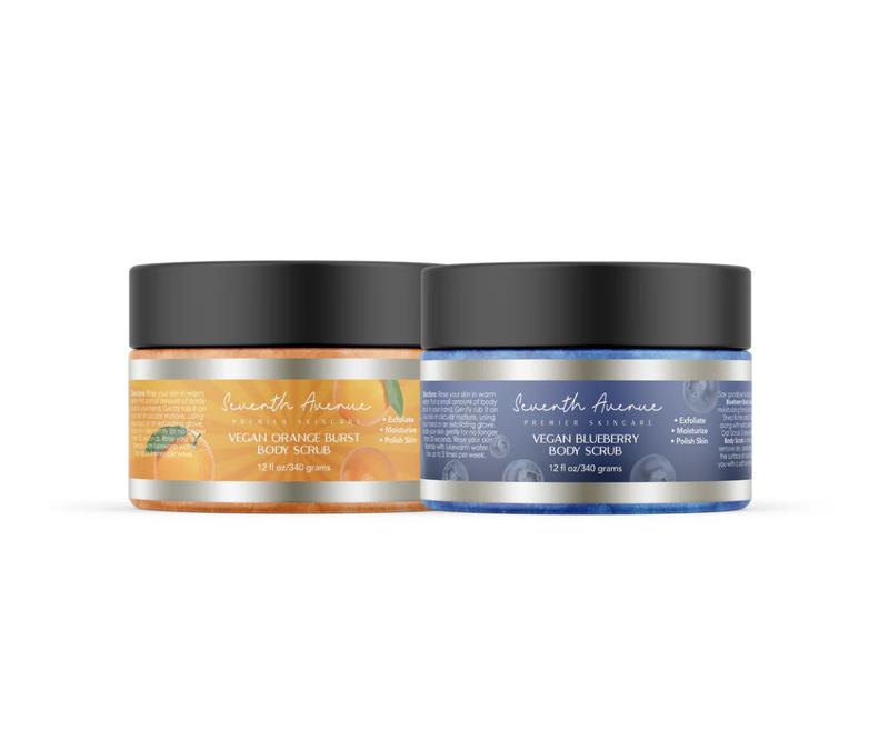 Vegan Body Sugar Scrub Duo Pack Collection: Choose one or get them all!