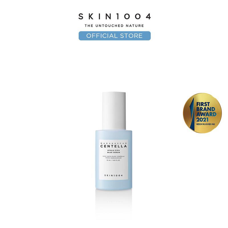 [SKIN1004 Official Shop] Hyalu-CICA Blue Serum 1.69 fl.oz, 50ml, 5 Layer Hyaluronic Acid Cica Niacinamide, Hydrating and Refreshing Multi-Care Solutions Moisture Skincare