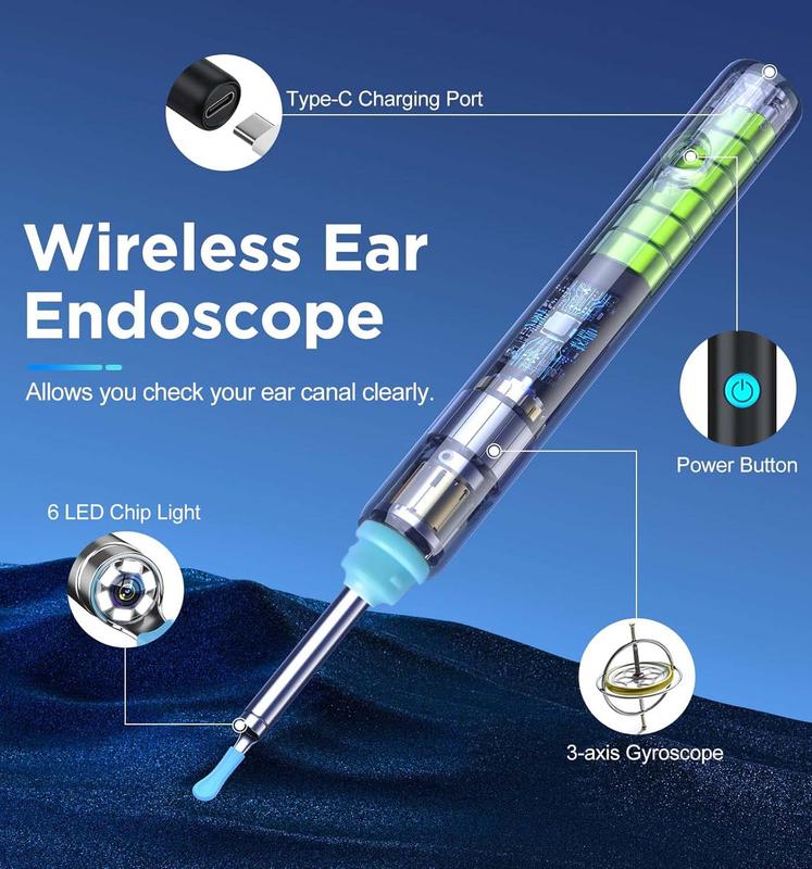 Ear Cleaner with Camera and Light – Complete Ear Wax Removal Kit for Clearer Hearing