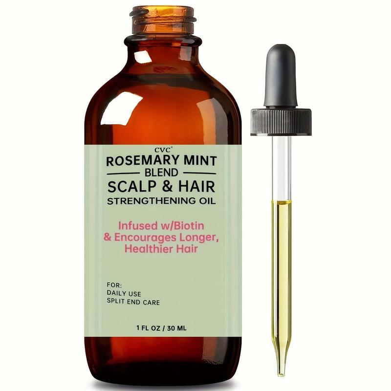 CVC Rosemary Mint Scalp & Haircare Oil - Organic, Natural Blend for Hair Growth, Reducing Hair Loss & Promoting Healthy Scalp - Non-Greasy Formula