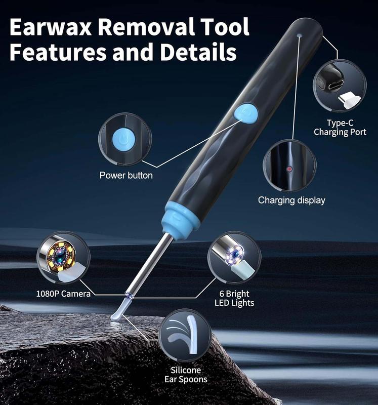 Ear Cleaner with Camera and Light – Complete Ear Wax Removal Kit for Clearer Hearing