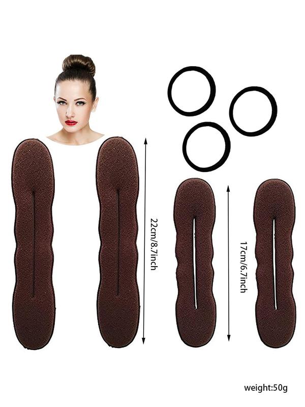 2024 New Style Hair Bun Maker, Foam Sponge Hair Bun Maker for Women and Girls, Strong Flexible Reusable Hair Bun Twister for Various Hairstyle Use