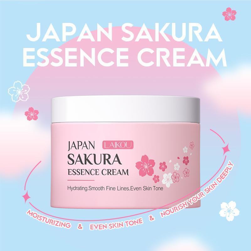 Sakura Skincare Set (16pcs set), Sakura Eye Mask, Serum, Cream, Lip Mask, Sleeping Mask, Mud Mask, Moisturizing Skin Care Kit for Women