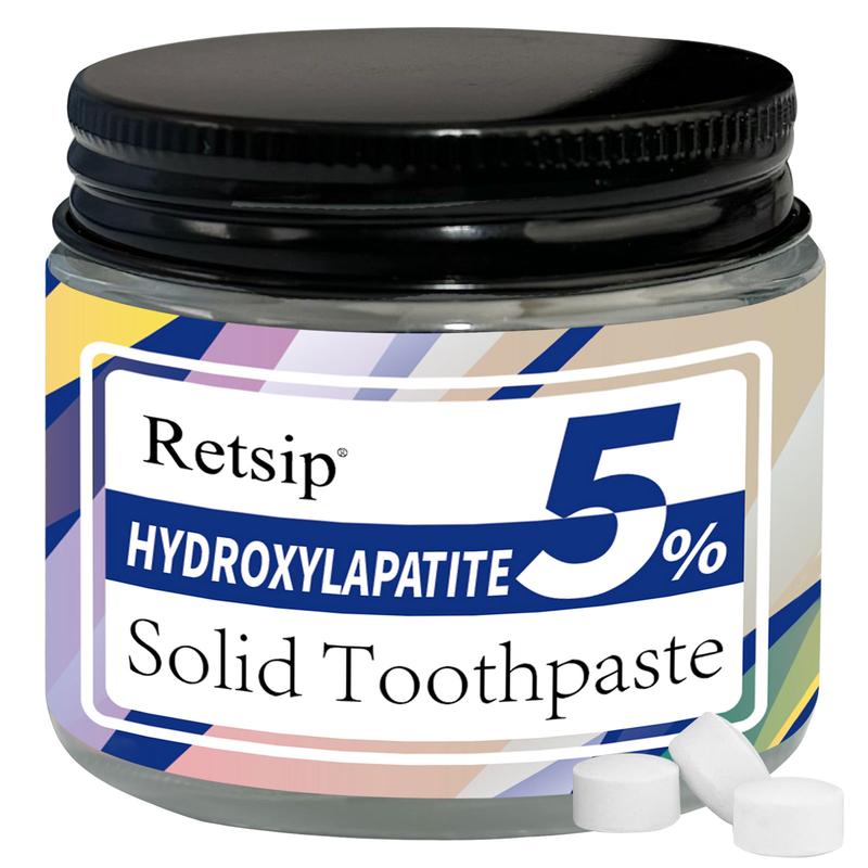 RETSlP Toothpaste Tablets (62pcs  186pcs) Natural Hydroxyapatite ToothPowder Natural ToothpasteAiternative Oral Whitening Oral HealthManagement