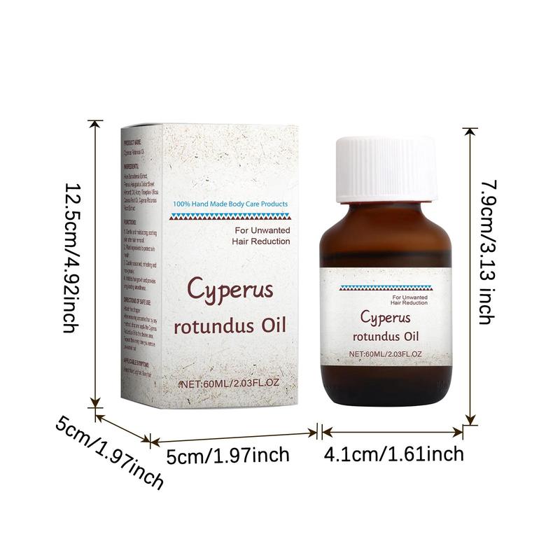 Cyperus Rotundus Oil, Natural Essential Oil for Reducing Body Hair, Body Care Oil for Women & Men, Personal Care Product, Christmas Gift