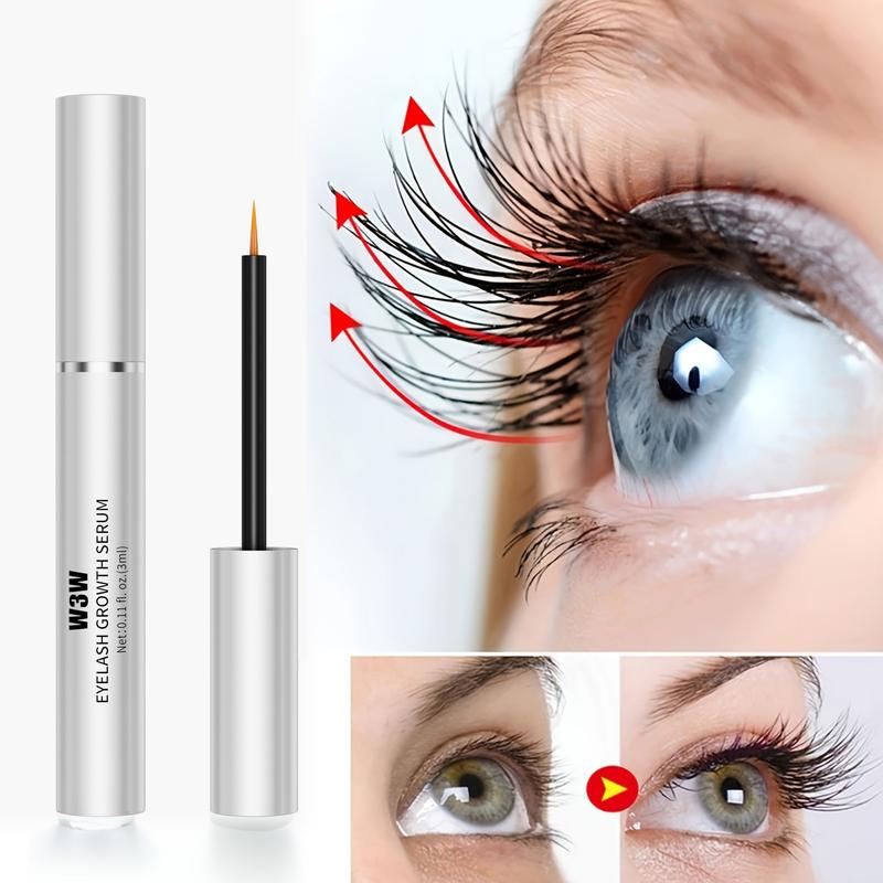 W3W Lash Serum, Eyelash Enhancer Growth Serum, Eyelash Serum, Lash Serum for Eyelash Enhance, Boost Lash Growth Serum, Gentle Formula for Longer, Fuller, and Thicker Lashes, 3ml