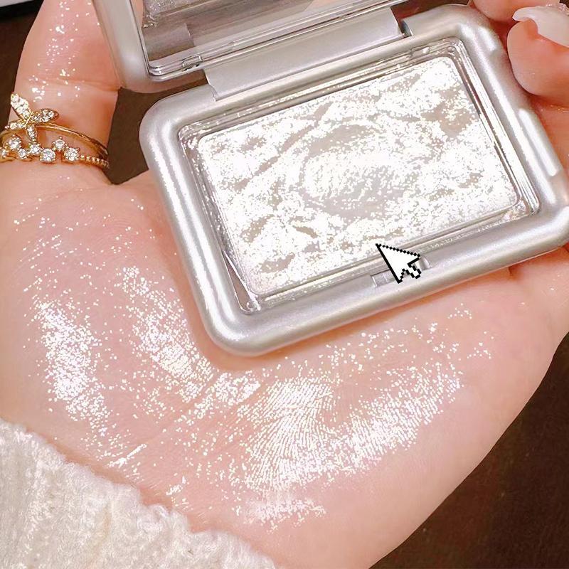 Shimmering Highlighter Powder, 1 Count Long Lasting Body Glitter Highlighter, Cosmetic Beauty Supplies for Girls & Women