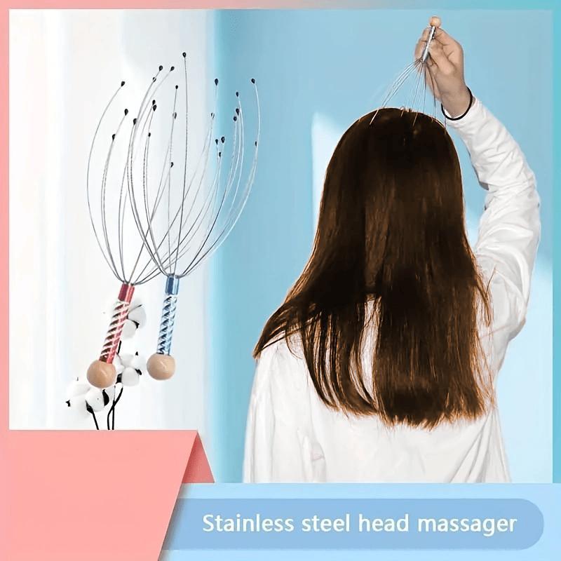 Head Massager for Decompression, Head Scratcher Massage Tool, Octopus Design Comfort Head Massage Comb for Deep Relaxation & Scalp Soothing, Body Care Equipment