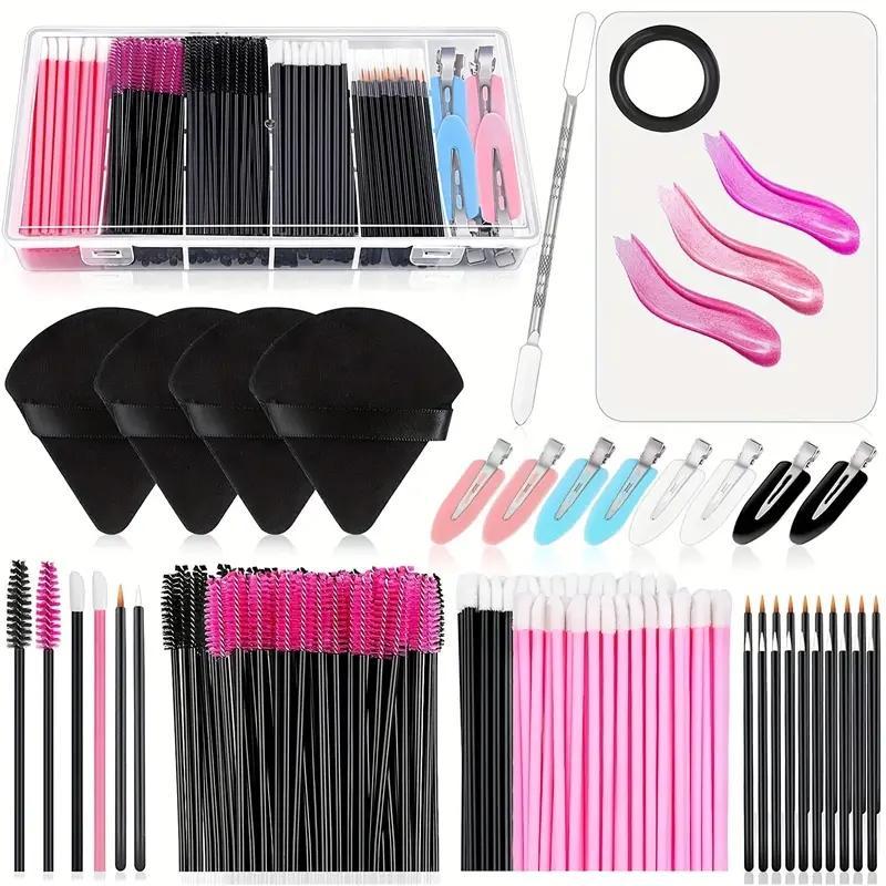 Professional Makeup Tool Set with Storage Box, 235pcs set Multi-use Makeup Kit for Facial Detailing & Blending, Portable Makeup Accessories for Women