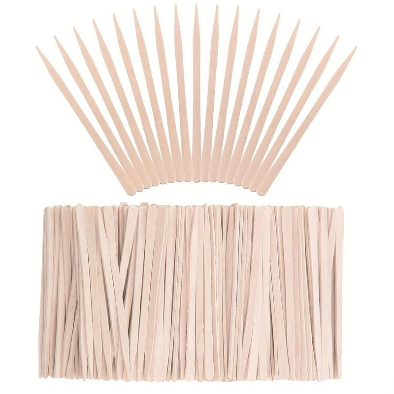 4 Types of Wax Sticks, 300pcs set Wood Spatulas for Hair and Eyebrow Removal, Long-lasting Wooden Facial Waxing Scraper, Body Hair Removal Tool