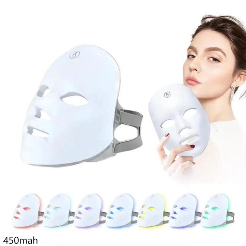 LED Light Facial Massager, 1 Count Facial Skin Care Mask Machine, Facial Beauty Instrument for Home & Salon Use, Christmas Gift