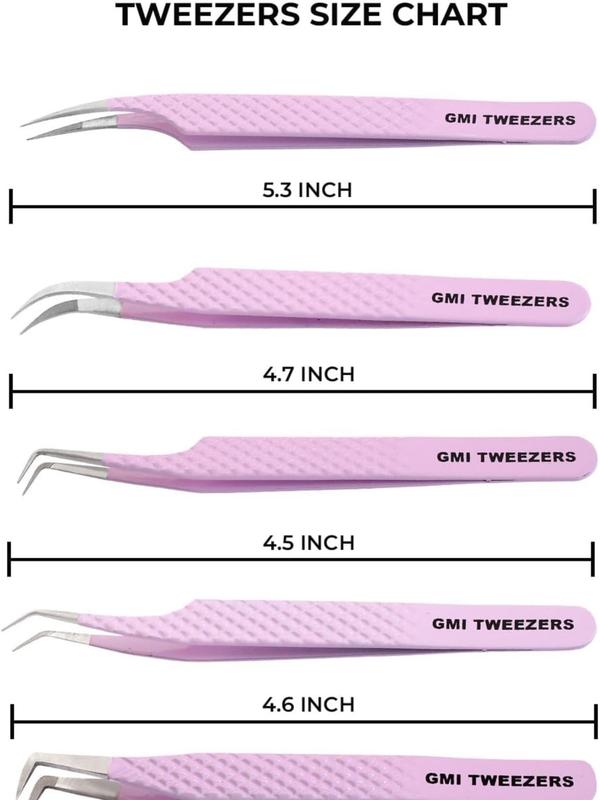 Fiber Tip Lash Tweezers For Eyelash Extension Tweezers Professional