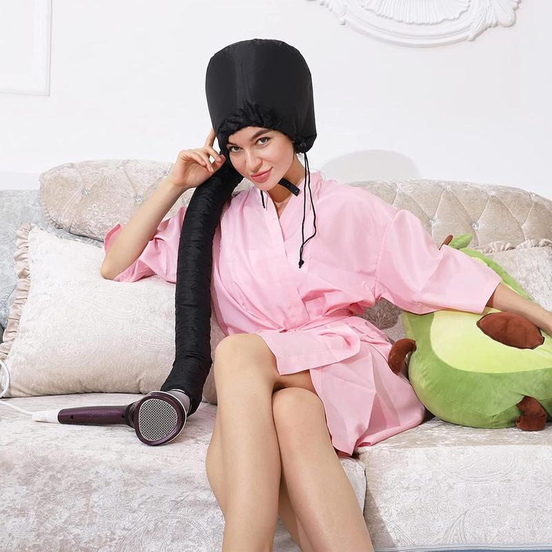 Hair Care Soft Bonnet Hair Dryer Attachment with Hose, Speed Up Full Hair Drying, No Damage to Hair, Easy to Wear, Suitable for All Head Shapes