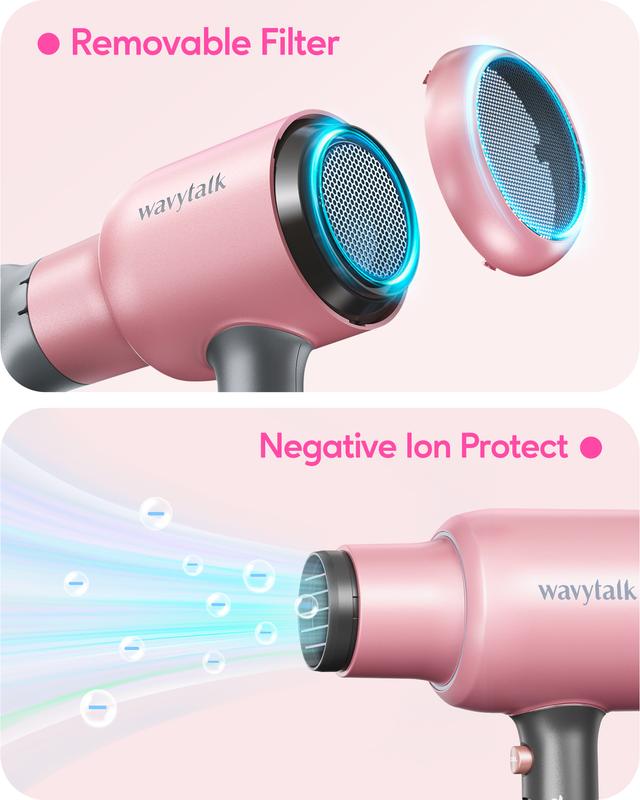 Wavytalk Professional Ionic Hair Dryer with Diffuser