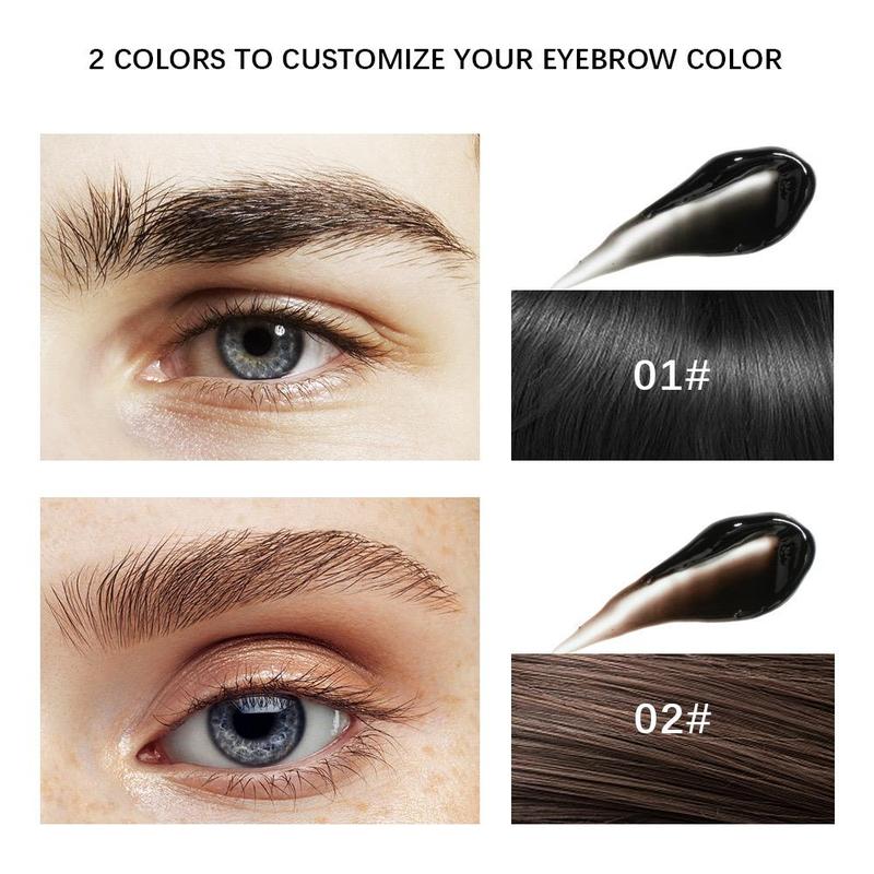 Eyebrow Dye Kit, 1 Set Long Lasting Waterproof Eyebrow Tint Kit with Accessories, Professional Eyebrow Makeup Tool for Women