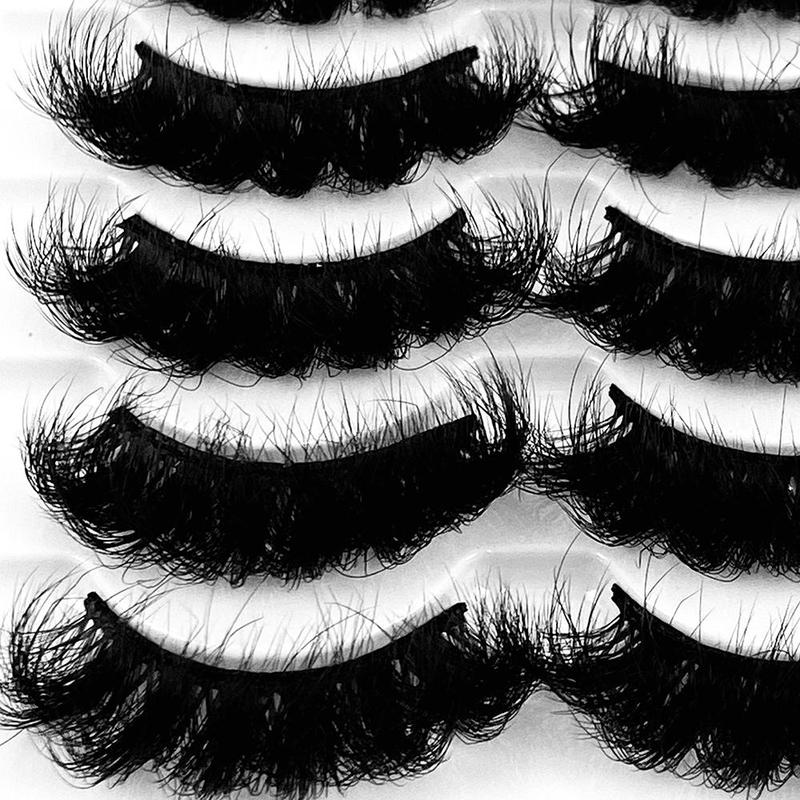 Fluffy False Eyelashes, 15pairs 3pack Wispy Cat Eye Look Faux Cluster Lashes, Full Volume Eyelash for Lashes Extensions, Volumized False Eyelashes for Women & Girls Eye Makeup Enhancement, Lash Extension Kit