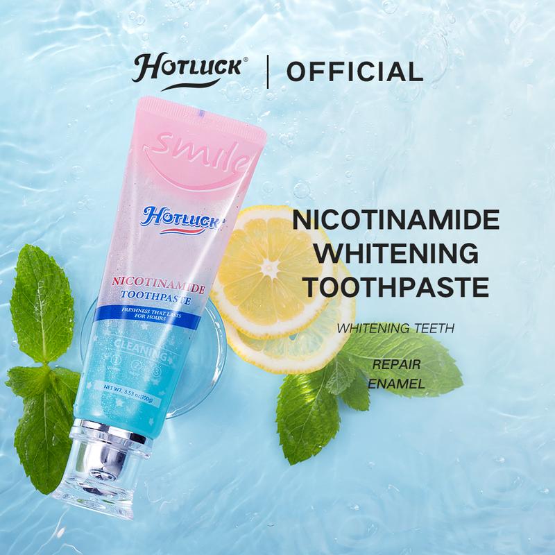 Hotluck niacinamide whitening toothpaste fresh breath protection oral whitening suitable for yellow teeth smoking oral ulcers