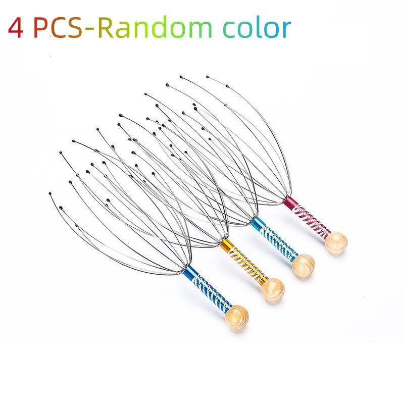 Head Massager for Decompression, Head Scratcher Massage Tool, Octopus Design Comfort Head Massage Comb for Deep Relaxation & Scalp Soothing, Body Care Equipment