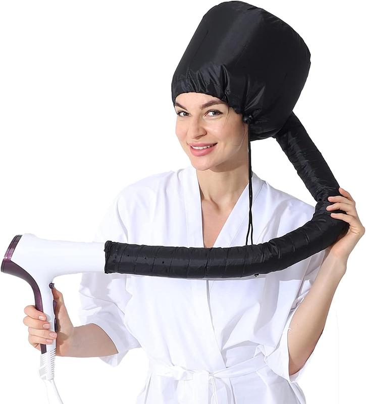 Hair Care Soft Bonnet Hair Dryer Attachment with Hose, Speed Up Full Hair Drying, No Damage to Hair, Easy to Wear, Suitable for All Head Shapes