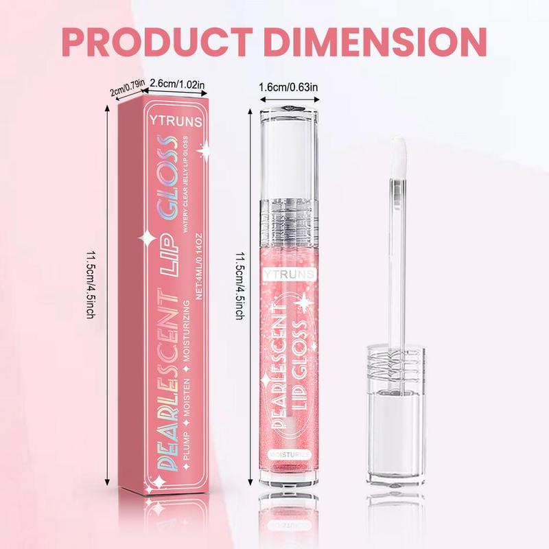 Long-lasting Lip Gloss, 1 Count Moisturizing Lip Glaze, Glossy Lip Glaze Stick, Plumping Lip Oil Lip Stick for Girls & Women