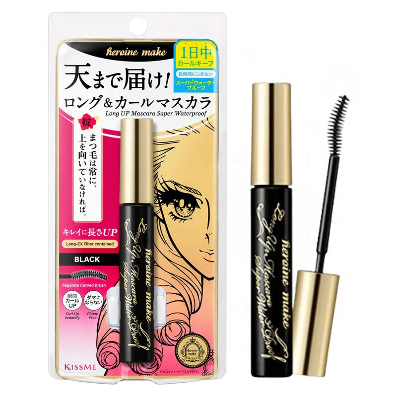 KissMe Heroine Make Long Up Mascara - Super Waterproof, for Perfect Lashes - Makeup, Cosmetic