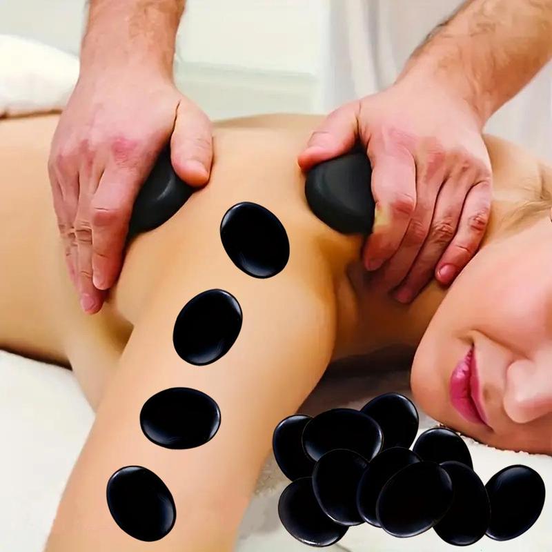 Massage Stone Set, 14pcs set Spa Massaging Stone, Back Massage Stone, Body Massage Tool for Home & Spa, Manual Massage Tools