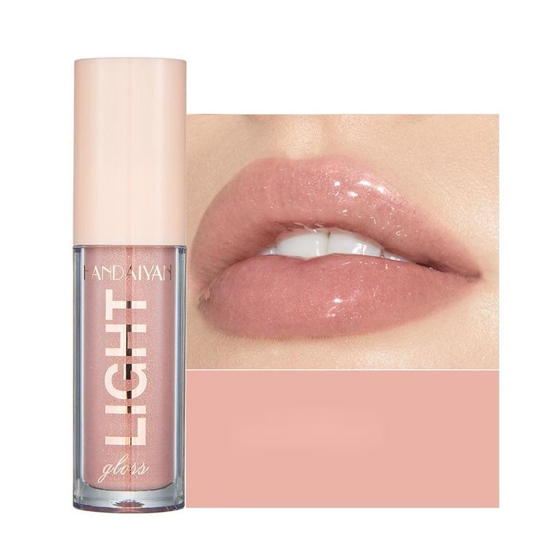 Portable Shiny Lip Gloss, Long Lasting Lip Gloss, Tinted Moisturizing Liquid Lip Balm Hydrating Glossy Lip Glaze Stick, Lip Maximizer Lip Care Lipstick