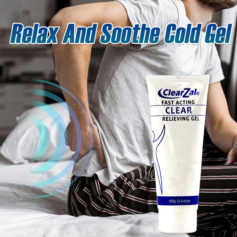 Clearzal Soothing Cooling Gel 100g, Relieving Body Gel, Cooling with Menthol and Frankincense, Helps Relieve Muscle Tension , Relax your waist, legs, knees, shoulders and neck to relieve fatigue, Sports Soothing Cooling Gel [3 pack]