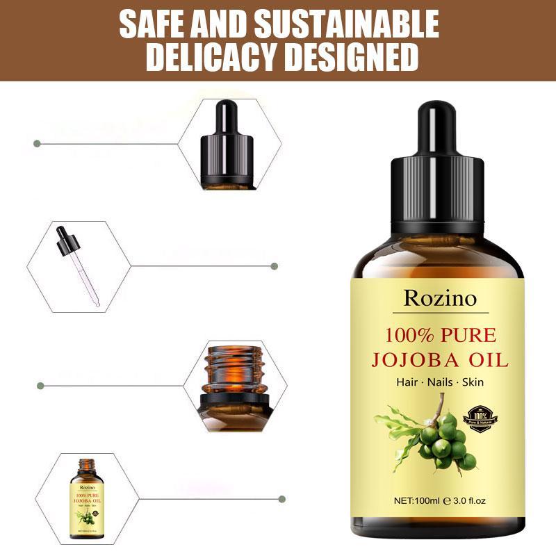 Jojoba Skincare Essential Oil, Moisturizing Facial Serum, Refreshing And Non Greasy Essence, For Facial Hair And Body