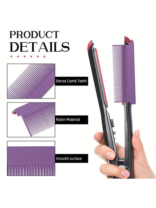 Professional Hair Straightening Comb, 2024 Hair Styling Comb, Hairdressing Comb for Women, Girls, Men, Stylists, Barber, High Temperature Resistant Hair Straightening Comb, Self-adhesive Styling Comb