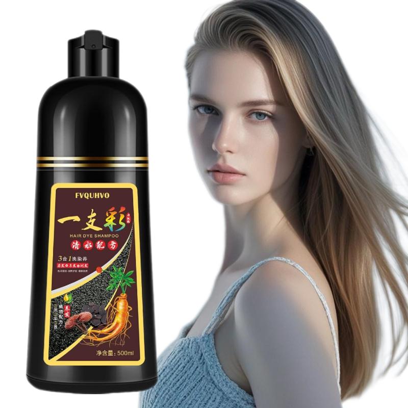 Light Brown Hair Dye shampoo 3-in-1, Natural Herbal Ingredient ,Semi-Permanent Hair Color,  Easy To Use, For Salon & Home DIY , Haircare Kit