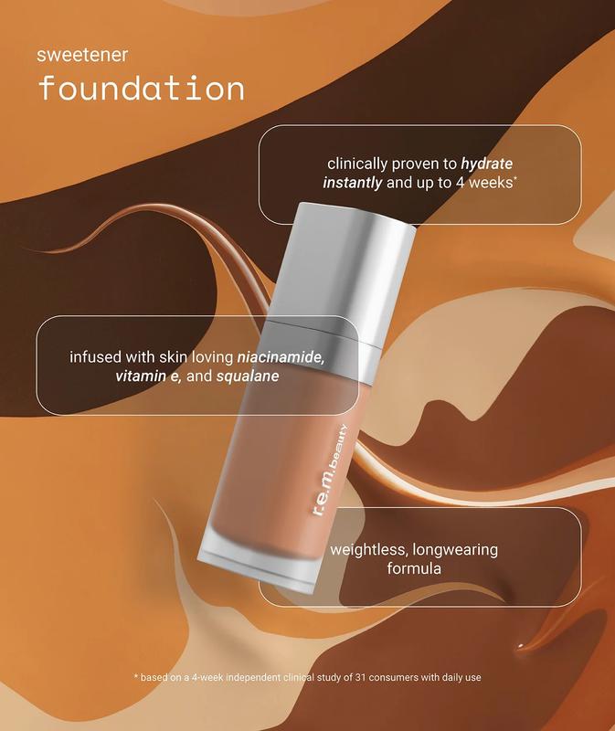 r.e.m. beauty sweetener foundation long-lasting coverage