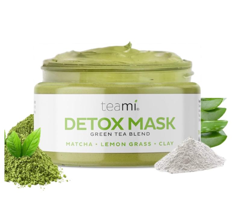 Teami Detox Face Mask for Hydraiting, Moisturizing & Purifying, Blackhead Remover Green Tea Deep Cleanse Mask reduces Acne & oil, Pore Minimizer Clay Mask for All Skin Types, Stick Mask Alternative