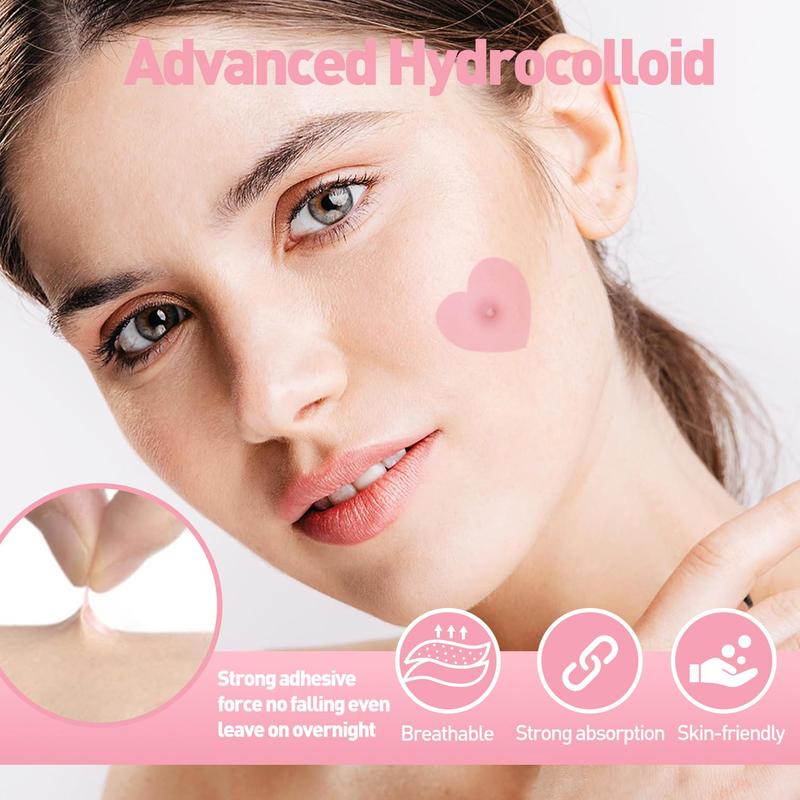 Acne Covering Stickers, 108pcs box Heart & Star Shaped Acne Absorbing Cover Patch, Hydrocolloid Acne Patches for Face Zit Patch Acne Dots, Christmas Gift