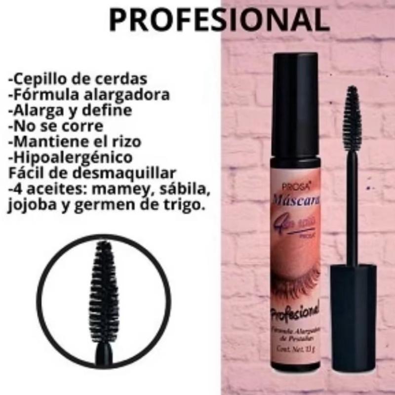 PROSA 4 in 1 Professional Mascara for Perfect Eye Makeup - Cosmetic