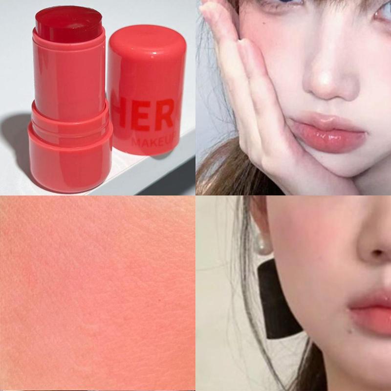 Long-lasting Matte Blush Stick, Natural Look Blush for Daily Makeup, Lightweight Blush, Soft Color Shadow, Suitable for All Skins