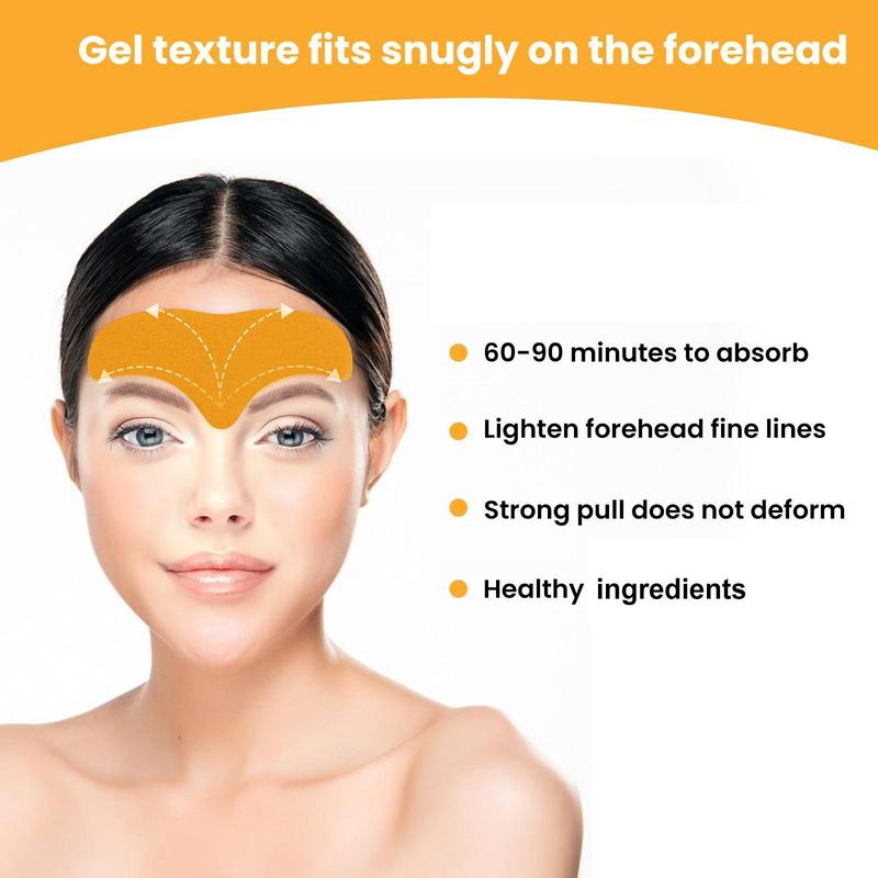 Smooth Forehead Patch, 10pcs box Hydrating Forehead Care Patch for Improving Skin Elasticity, Multi-use Facial Skin Care Products