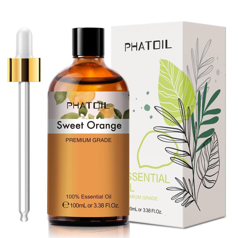 100ml Sweet Orange Essential Oil for Mother's Day Gift, 1 Count Aromatherapy Massage Bath Sleep Relaxation Essential Oil, Gift for Mom, Aromatherapy For Home Office Bathroom