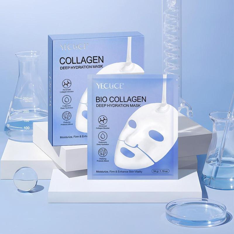 Collagen Deep Hydration Mask, 3 Boxes Moisturizing & Nourishing Facial Mask, Hydrating Facial Mask, Skin Care Product for Women & Men