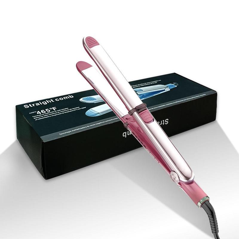 2 in 1 Curling Hair Iron, Curlers & Straighteners Machine, Flat Iron for Home & Salon Use, Professional Hair Styling Tool for Women & Girls