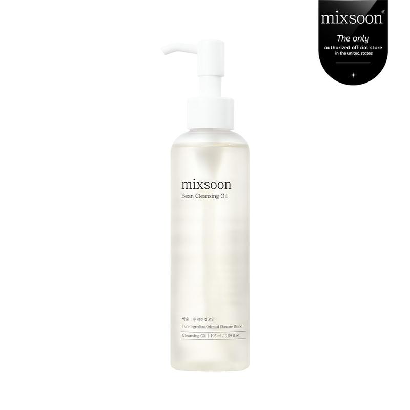 [mixsoon Official Shop] Bean Cleansing Oil (6.59 fl oz   195ml) | Daily Facial Cleanser for All Skin Types, Deep Cleanse Sebum, Whiteheads & Dead Skin, Makeup Removal & Moisturizing