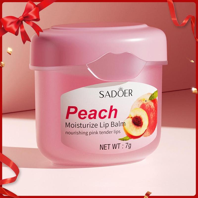 Peach Flavor Moisturizing Lip Balm, Hydrating Lip Balm, Lip Moisturizer, Plumping Lipstick, Suitable for All Occasions Lip Care, Daily Skincare Products