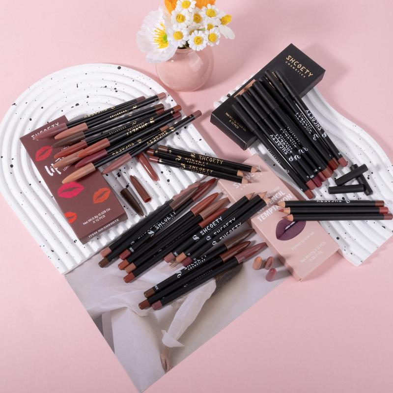 Long Lasting Lip Liner Set, 36pcs Matte Lip Liner Pencil, Easy Coloring Lipstick Pen, Suitable for All Occasions Lip Makeup