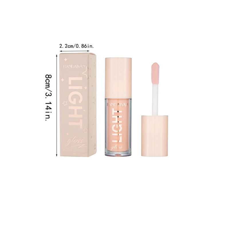 Portable Shiny Lip Gloss, Long Lasting Lip Gloss, Tinted Moisturizing Liquid Lip Balm Hydrating Glossy Lip Glaze Stick, Lip Maximizer Lip Care Lipstick