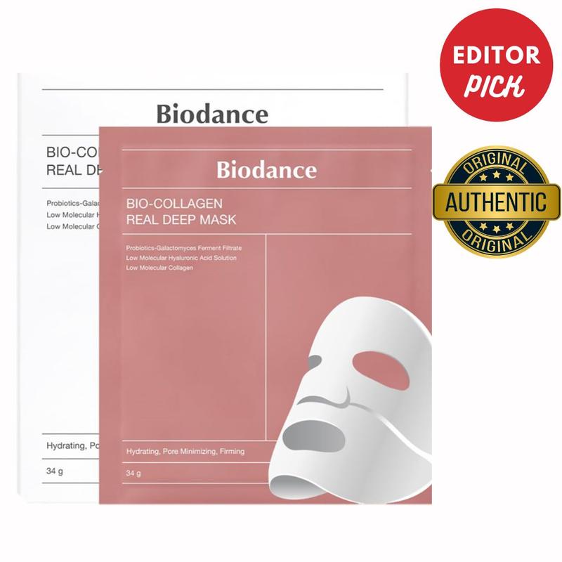 [Official BIODANCE Partner] Bio-Collagen Real Deep Mask 4ea, Hydrating, Pore Minimizing, Hyaluronic Comfort Mask Sheet, Korean Skin Repair